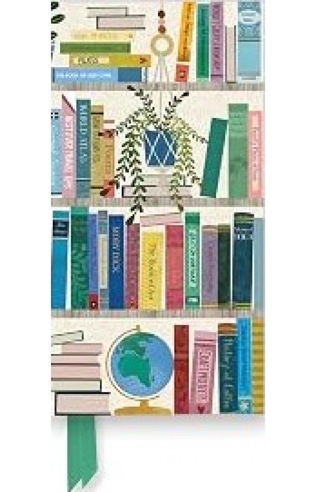 Georgia Breeze: Bookshelves (Foiled Slimline Journal)